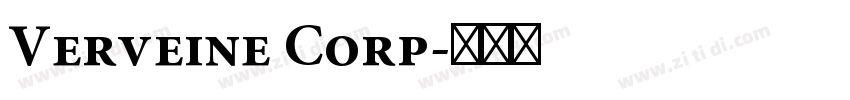 Verveine Corp字体转换